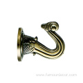 European style antique curtain wall tie silver